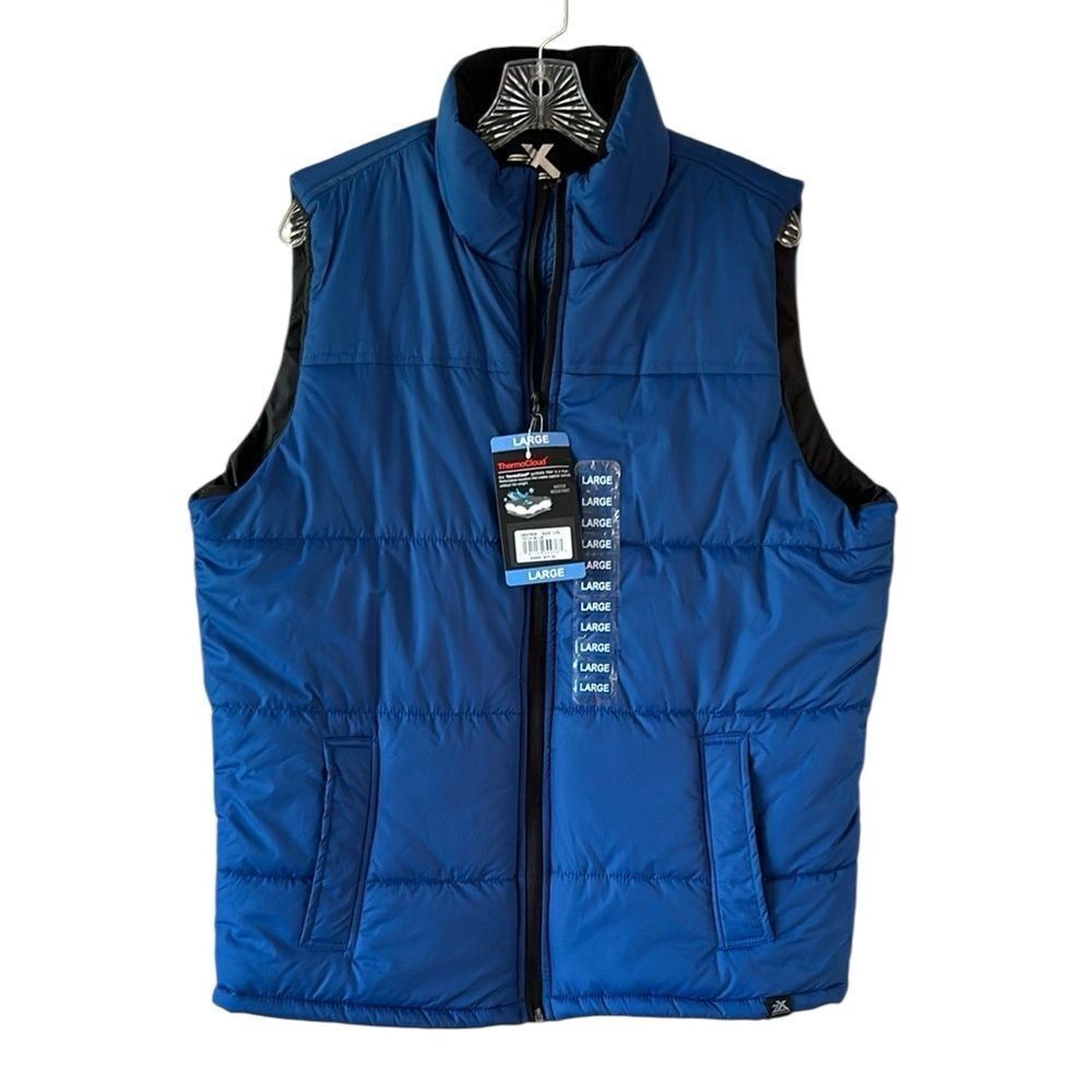 NEW Zeroxposur Men's Blue Puffer Vest